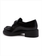 Loafer Mocassins en cuir Prada Schwarz Femme