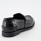 Mocassins en cuir noir