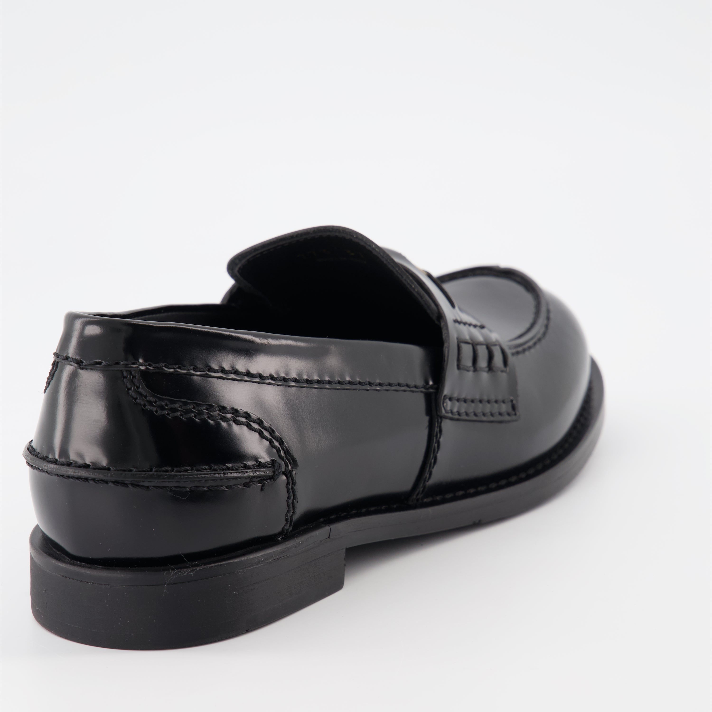 Mocassins en cuir noir
