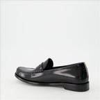 Loafers Leather moccasins Saint Laurent Black Man