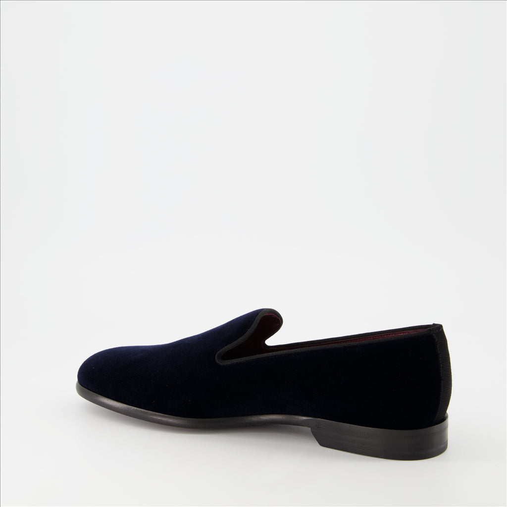 Loafers Velvet loafers Dolce & Gabbana Blue Man