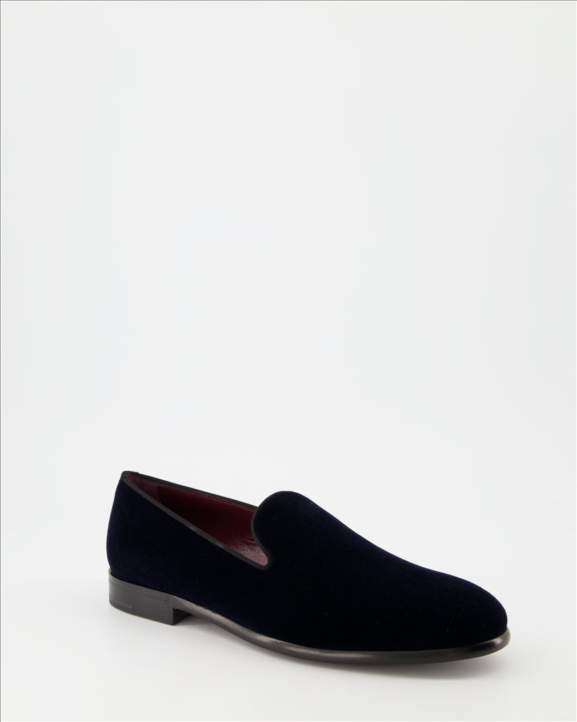 Loafers Velvet loafers Dolce & Gabbana Blue Man