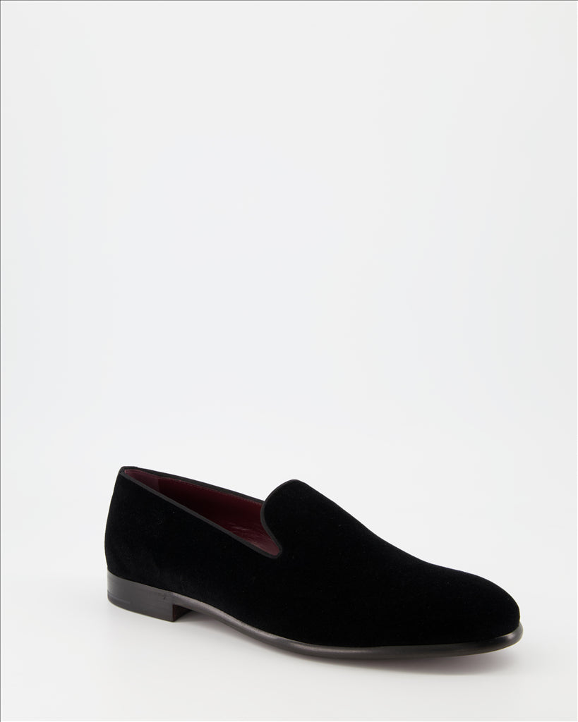 Mocassins Mocassins en velours Dolce & Gabbana Noir Homme