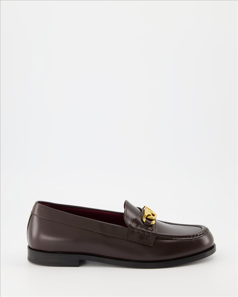 Loafer Mocassins VLogo Chain Valentino Garavani Braun Homme