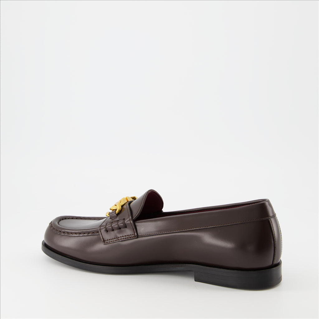 Loafer Mocassins VLogo Chain Valentino Garavani Braun Homme