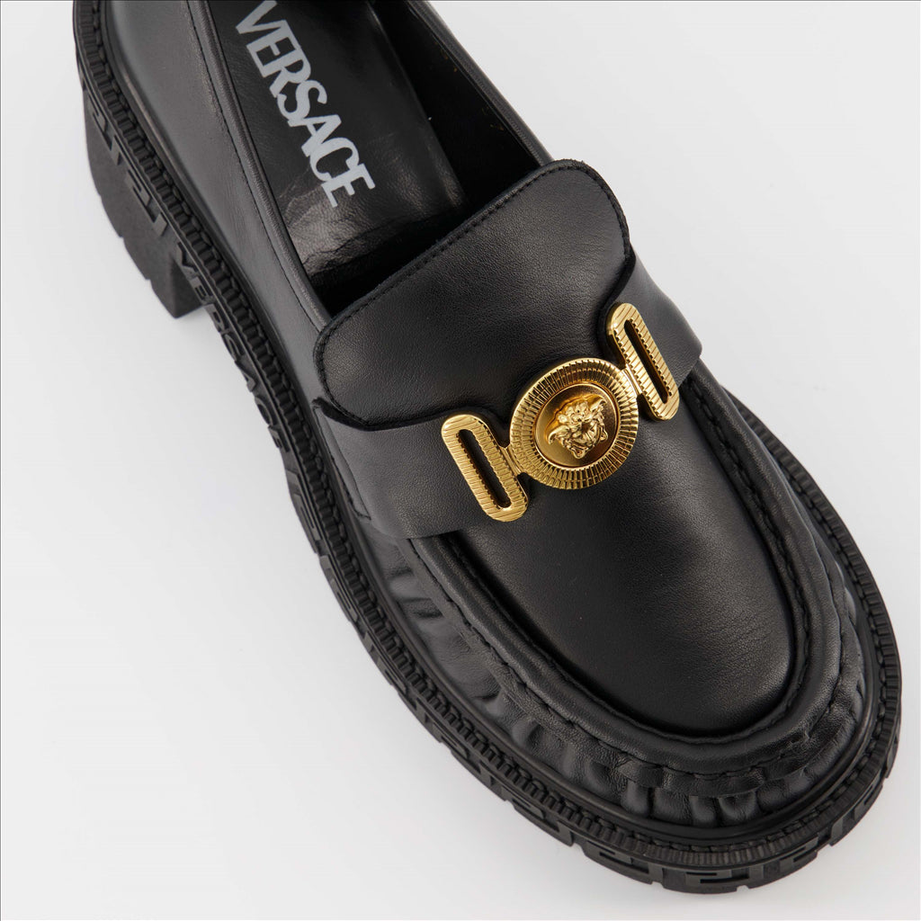 Baskets Mocassins Medusa Versace Noir Femme