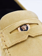 Loafers Medusa Moccasins Versace Yellow Man