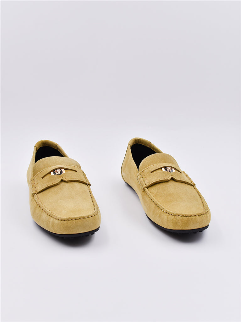 Loafers Medusa Moccasins Versace Yellow Man