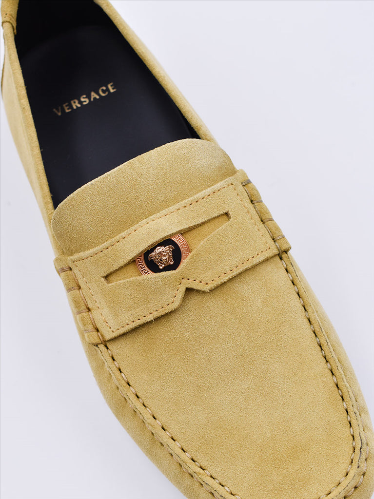Loafers Medusa Moccasins Versace Yellow Man
