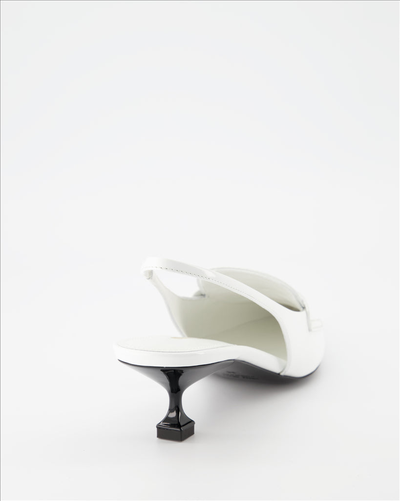 Handtaschen und schultertaschen Mocassins Penny à talon Miu Miu Weiß Femme