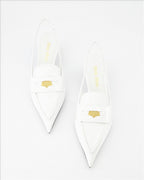 Handtaschen und schultertaschen Mocassins Penny à talon Miu Miu Weiß Femme