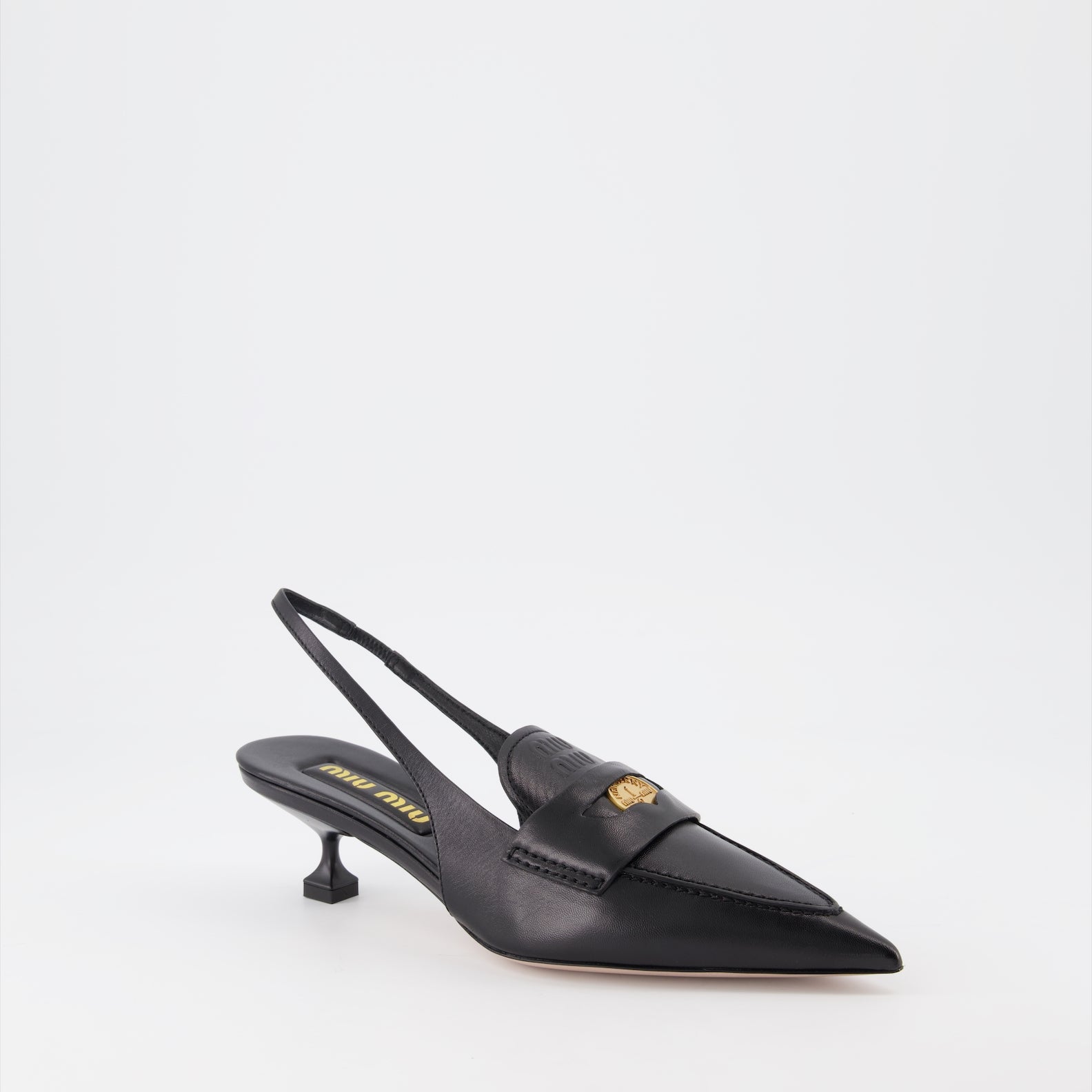 Mocassins Mocassins Penny Miu Miu Preto Femme