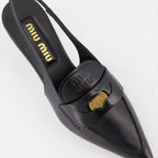 Mocassins Mocassins Penny Miu Miu Preto Femme