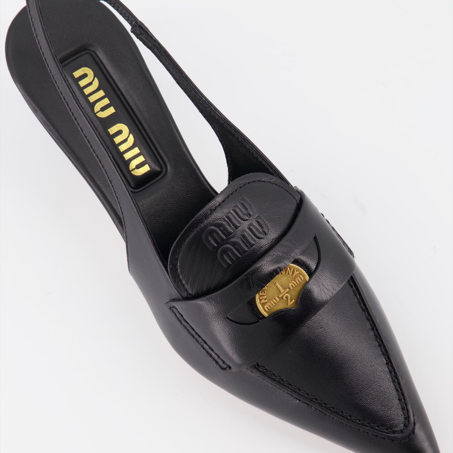 Mocassins Mocassins Penny Miu Miu Preto Femme