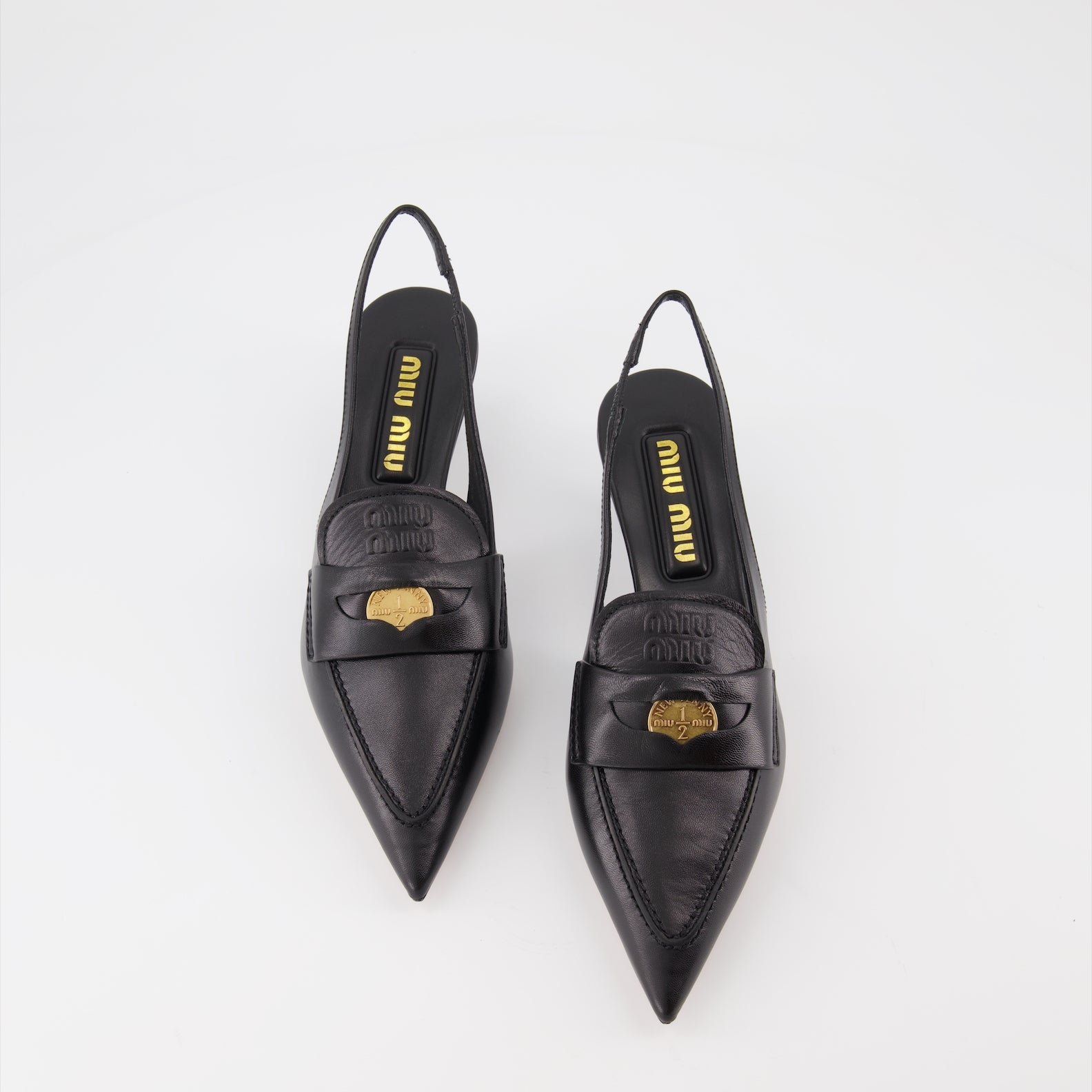 Mocassins Mocassins Penny Miu Miu Preto Femme