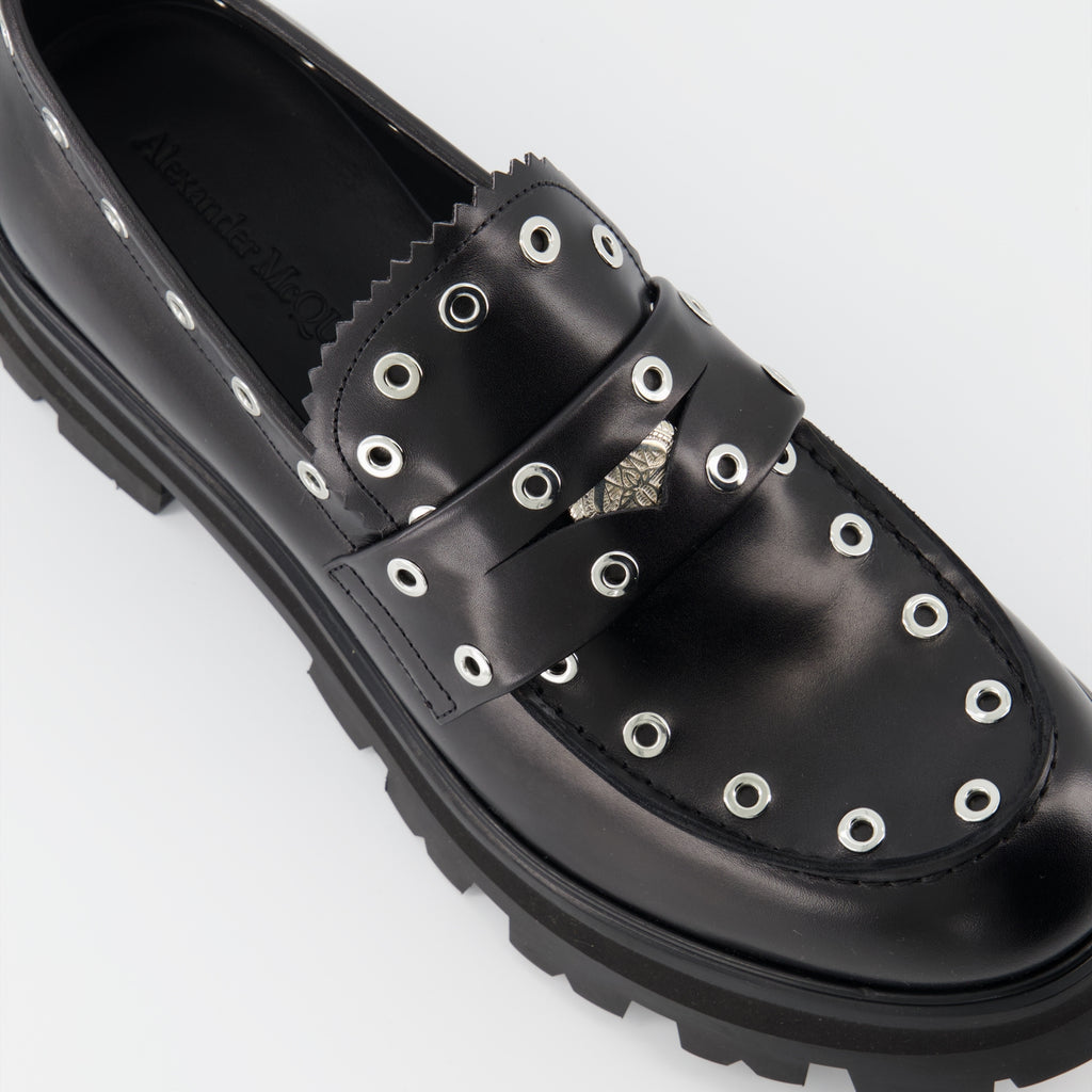 Mocassins Mocassins Punk Alexander McQueen Noir Homme