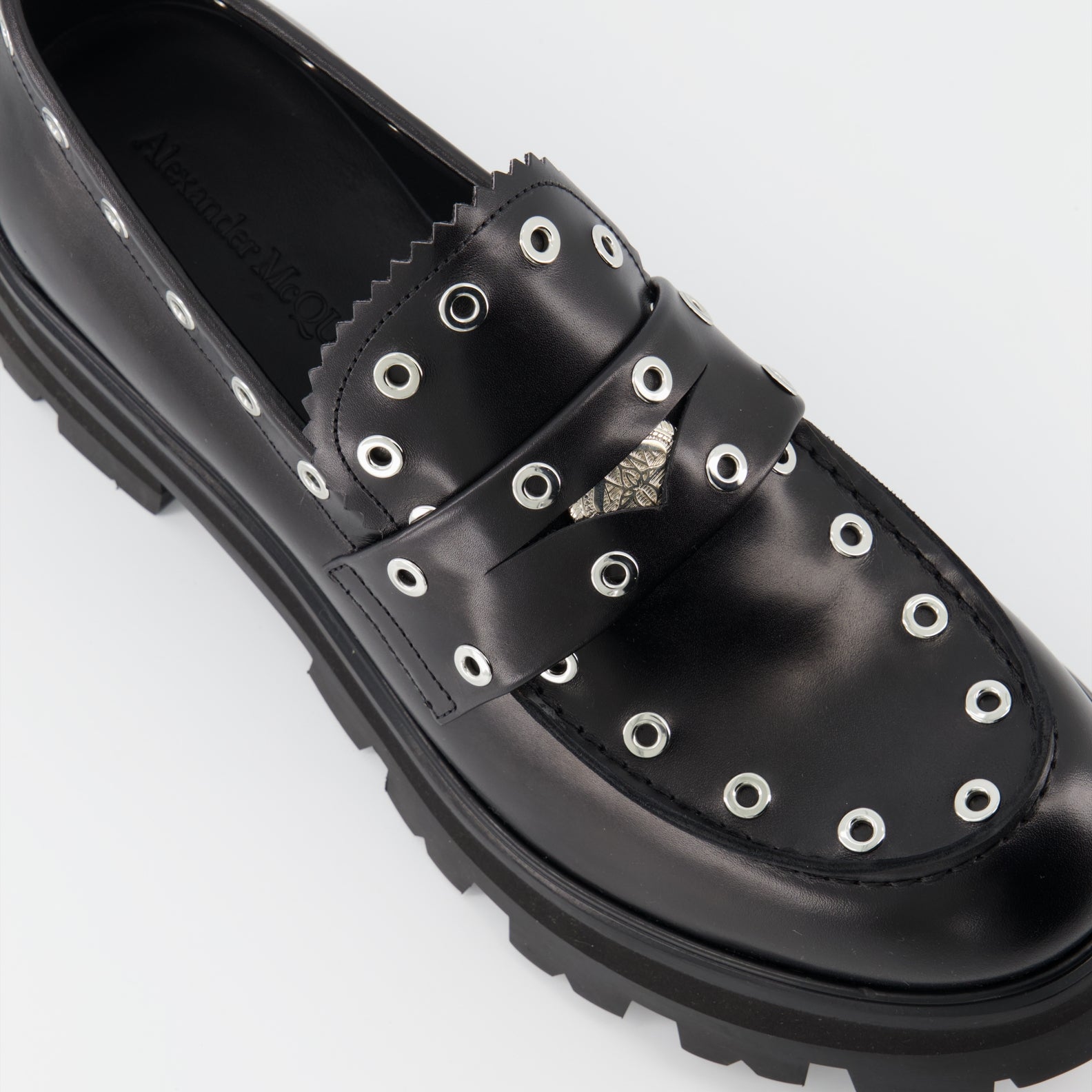 Mocassins Mocassins Punk Alexander McQueen Noir Homme