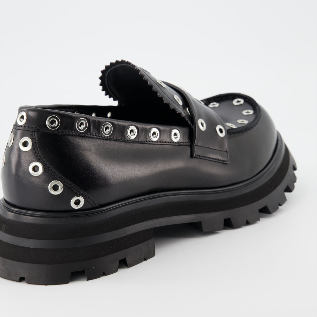 Mocassins Mocassins Punk Alexander McQueen Noir Homme