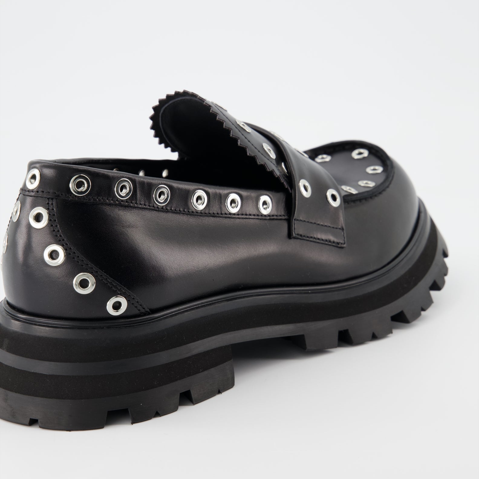 Mocassins Mocassins Punk Alexander McQueen Noir Homme