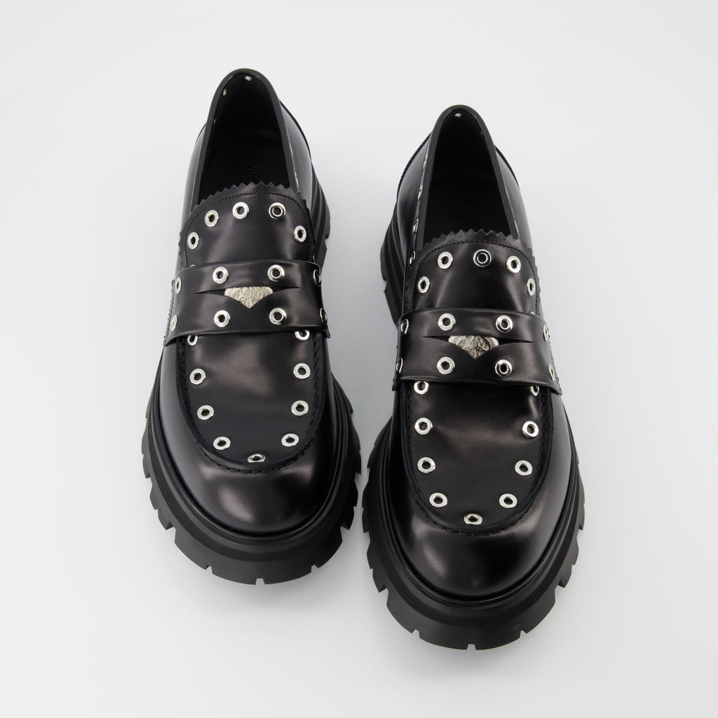 Mocassins Mocassins Punk Alexander McQueen Noir Homme