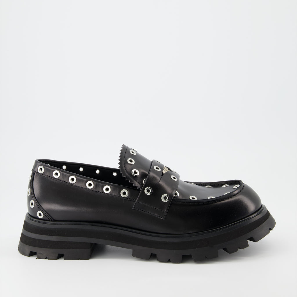 Mocassins Mocassins Punk Alexander McQueen Noir Homme