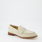 Loafer Mocassins en suède Alexander McQueen Beige Homme