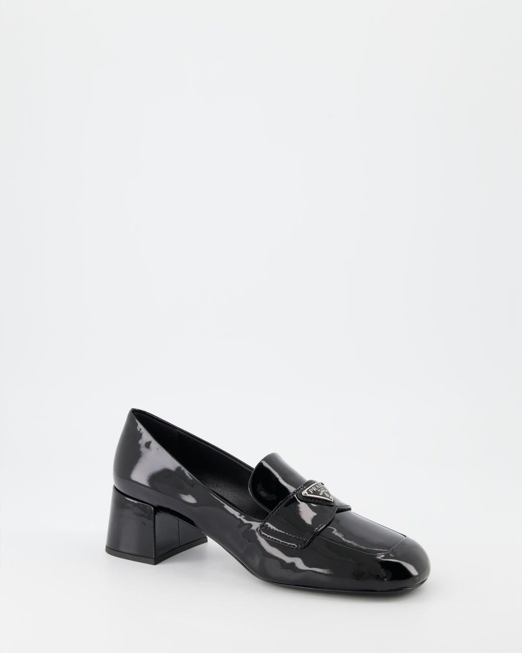 Loafer Mocassins vernis Prada Schwarz Femme