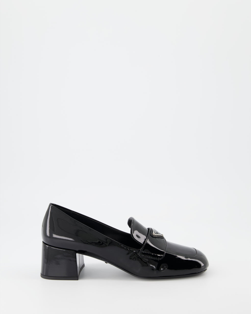 Loafer Mocassins vernis Prada Schwarz Femme
