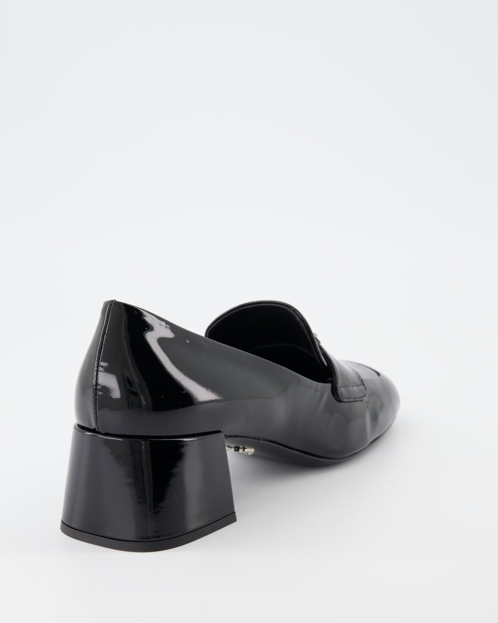 Loafer Mocassins vernis Prada Schwarz Femme