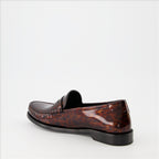 Loafers Tortoiseshell print loafers Saint Laurent Brown Man