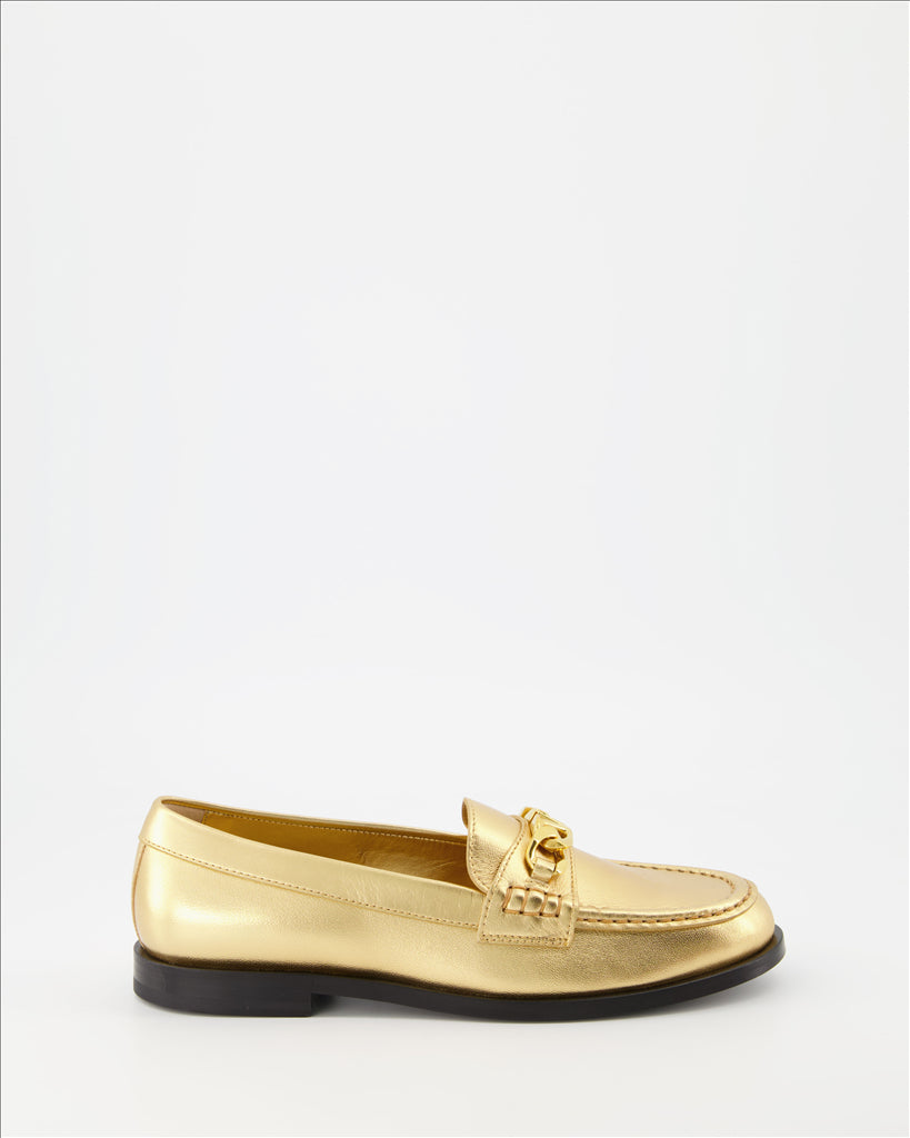Loafer Mocassins VLogo Chain Valentino Garavani Gold Femme