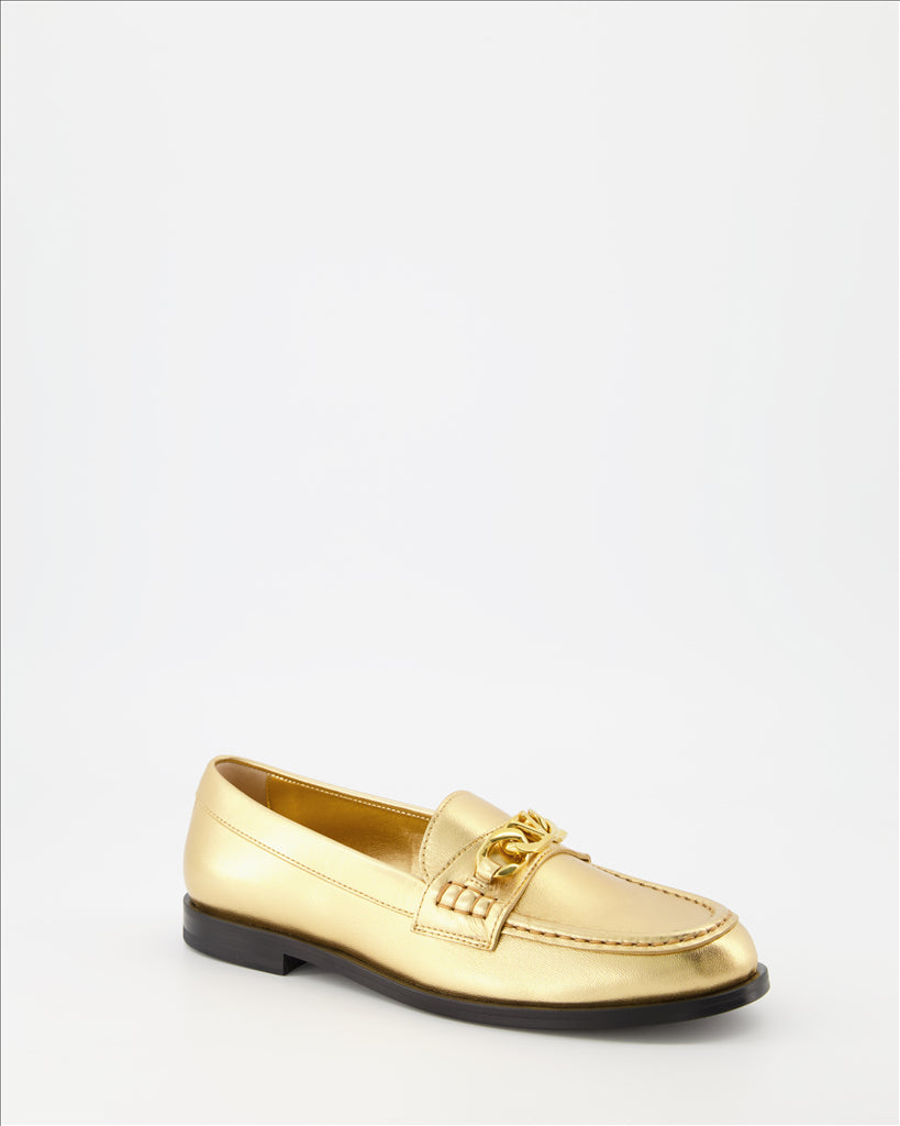 Loafer Mocassins VLogo Chain Valentino Garavani Gold Femme