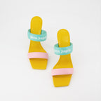 Chaussures ouvertes Sandales à talon Palm Angels Multicolore Femme