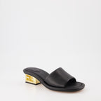 Mules Baguette en cuir noir