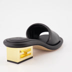 Mules Baguette en cuir noir