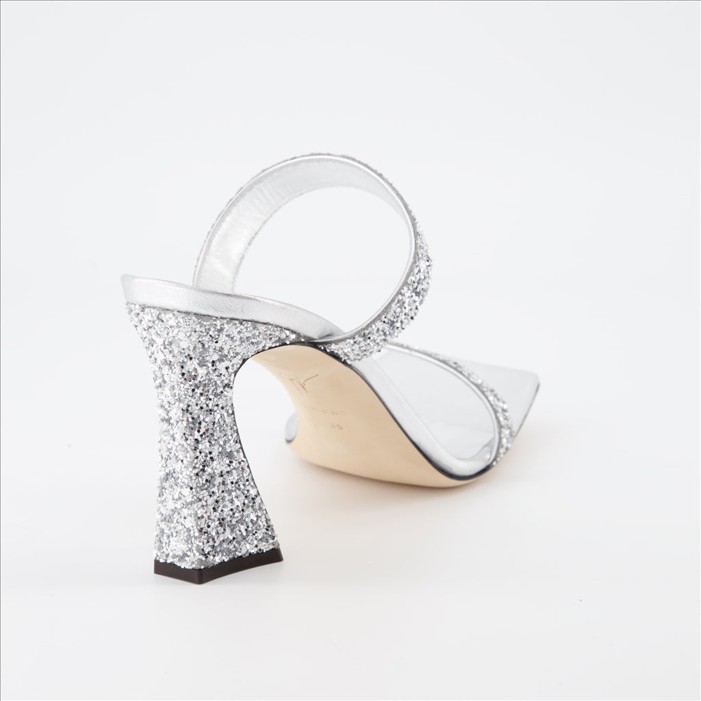 Offene schuhe Mules Flaminia Giuseppe Zanotti Silber Femme