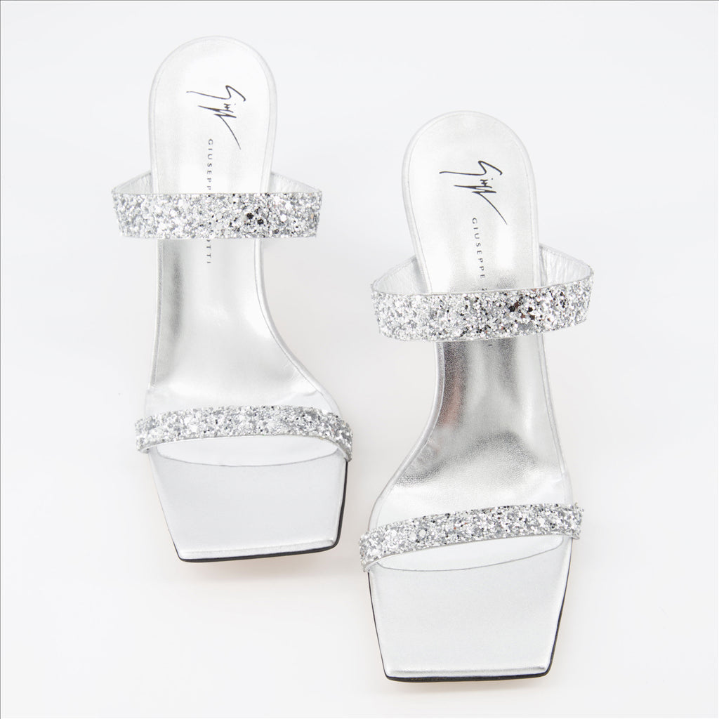 Offene schuhe Mules Flaminia Giuseppe Zanotti Silber Femme