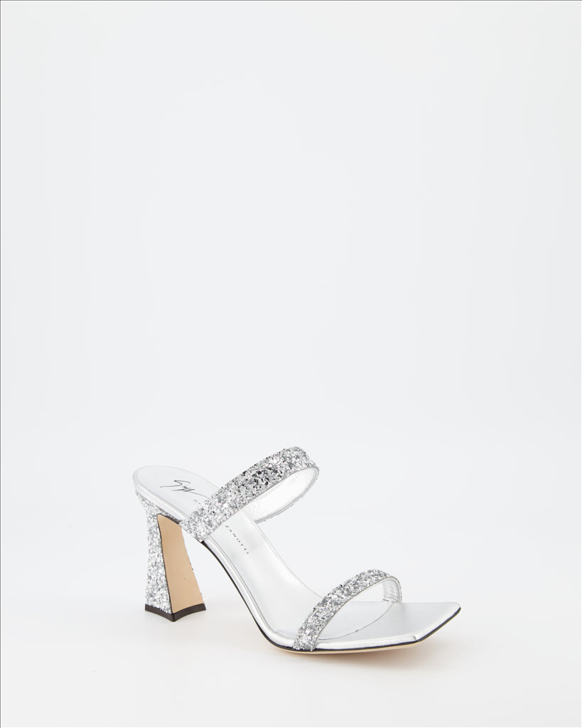 Offene schuhe Mules Flaminia Giuseppe Zanotti Silber Femme