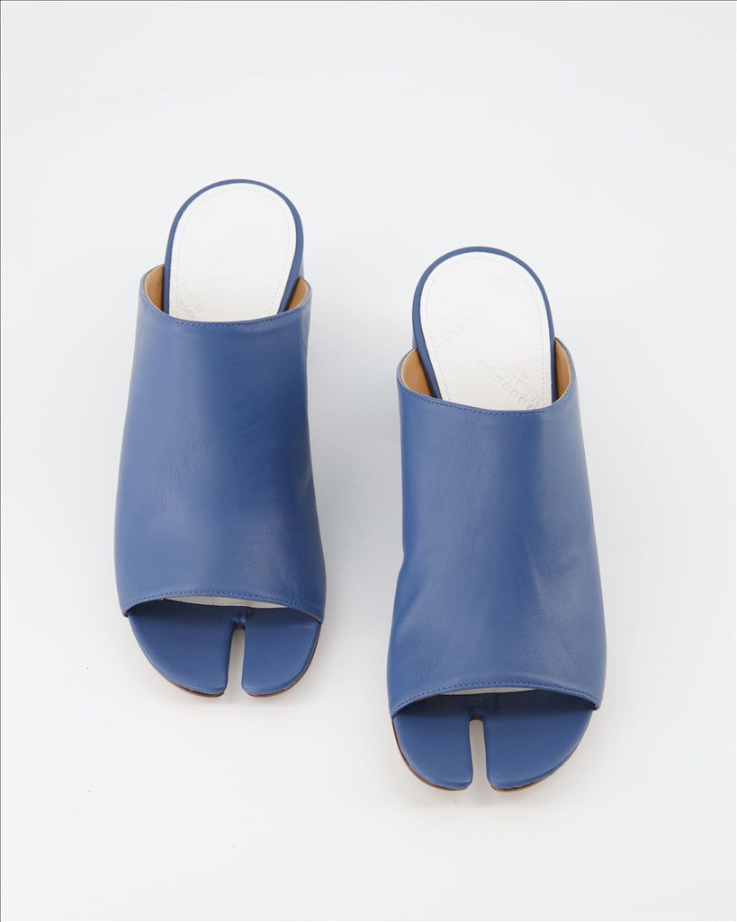 Open shoes Tabi mules Maison Margiela Blue Women