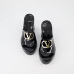 Zapatos abiertos Mules VLogo Valentino Garavani Negro Femme