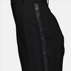 Pantalons Pantalon à dentelle Alexander McQueen Noir Femme