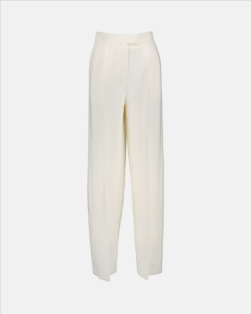 Hosen Pantalon à pince Fendi Weiß Femme