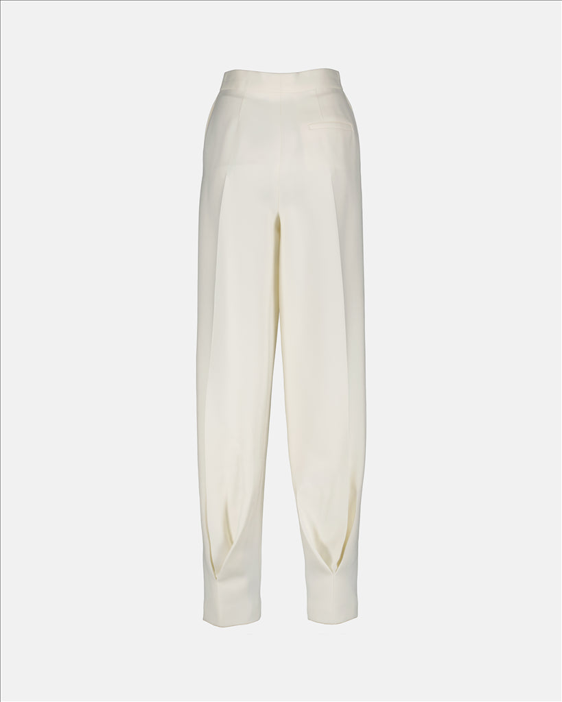 Hosen Pantalon à pince Fendi Weiß Femme