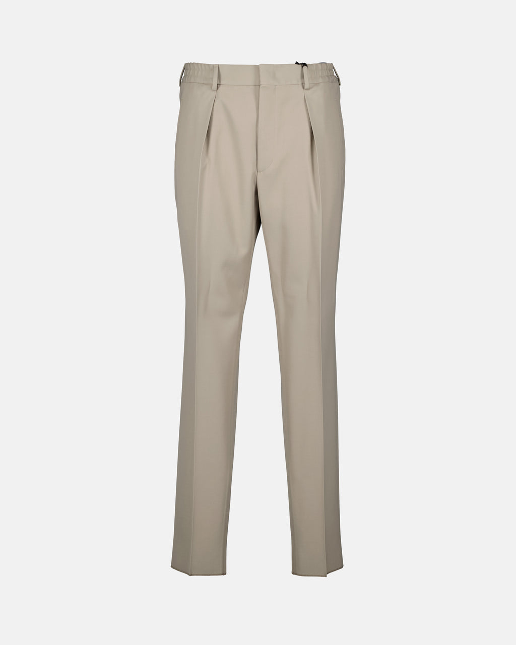 Pants Pleated Trousers Fendi Beige Men