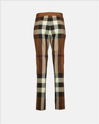 Hosen Pantalon à carreaux Burberry Braun Femme