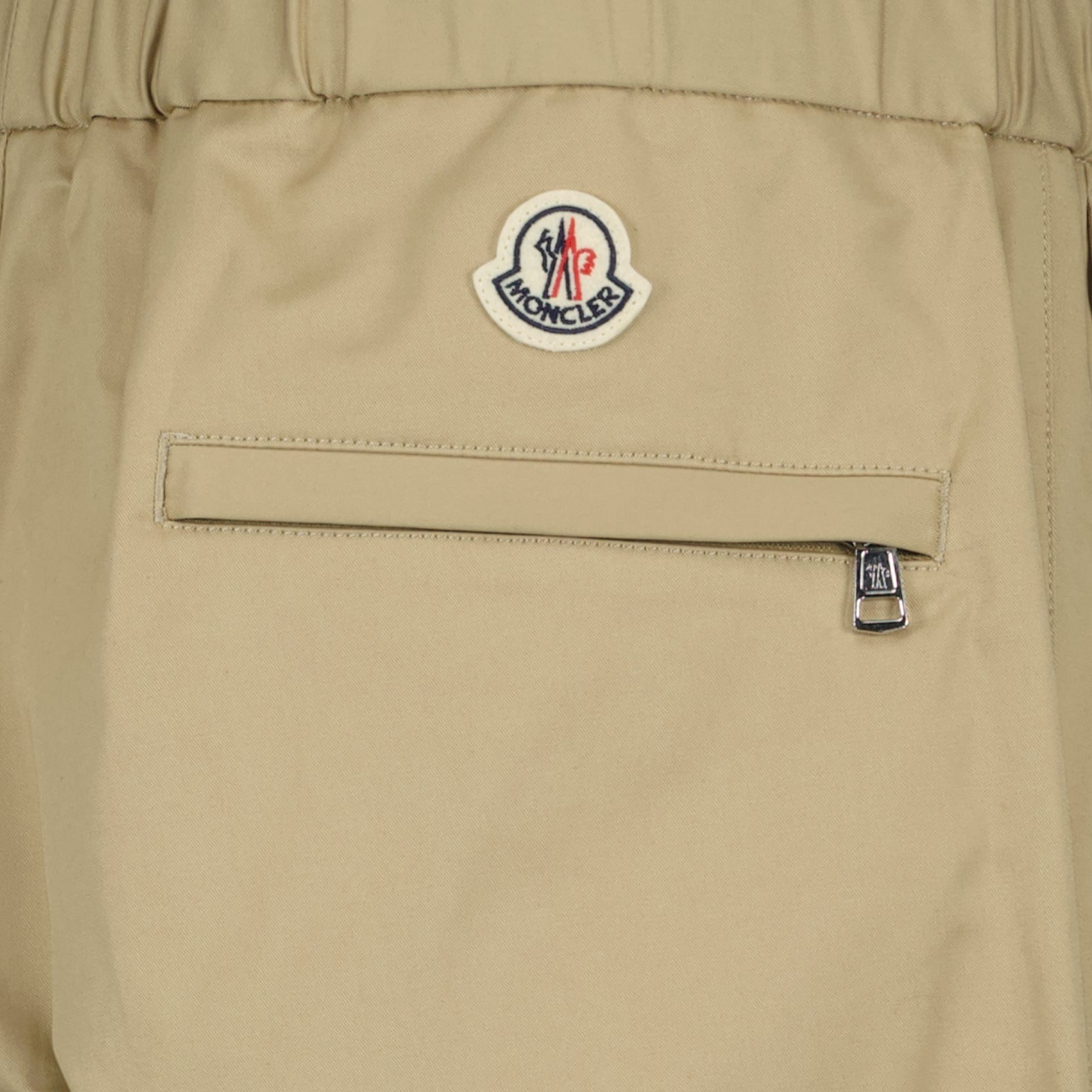 Pantaloni Pantalon en gabardine Moncler Beige Homme