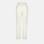 Pantalon blanc en dentelle