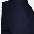 Pants Pleated pants Ami PARIS Dark blue Women