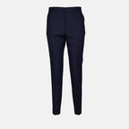 Pants Pleated pants Ami PARIS Dark blue Women