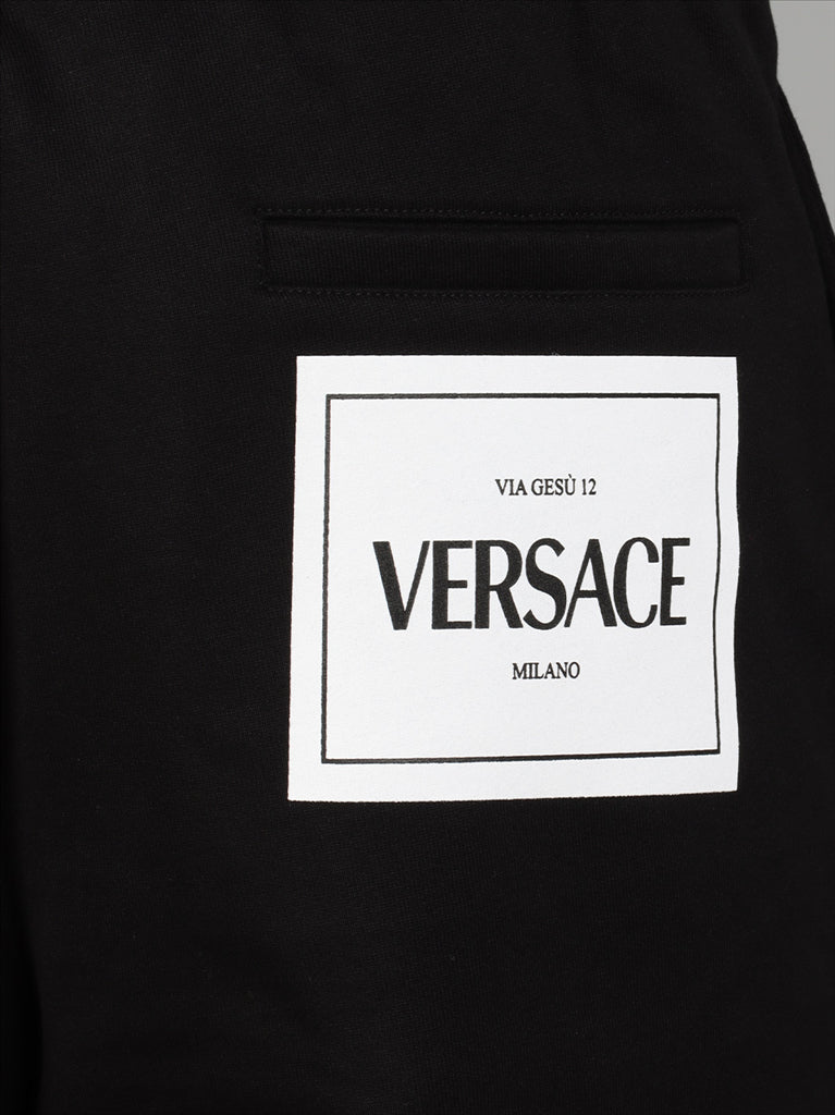 Pants Jogging pants Versace Black Man